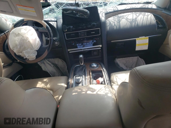 2021 Nissan Armada SL with VIN JN8AY2BB6M9790174, listed as a Copart auction lot 65560834 with Not Provided miles and Salvage Title. Bid and sale history available at carsss.com. Image 8.