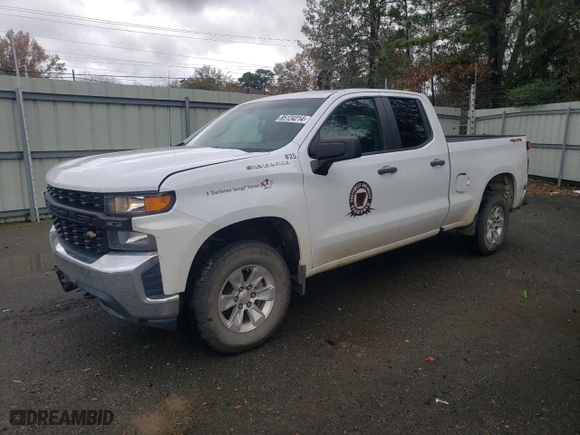 2019 Chevrolet Silverado 1500 Work Truck with VIN 1GCRYAEH2KZ266798, listed as a Copart auction lot 85124214 with 137,663 mi miles and Salvage Title. Bid and sale history available at carsss.com. Image 1.