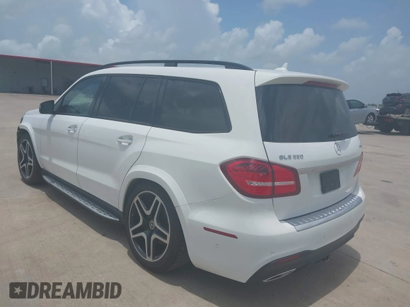 2018 Mercedes-Benz GLS 550 with VIN 4JGDF7DE3JB065134, listed as a IAAI auction lot 42507274 with 63,988 mi miles and . Bid and sale history available at DreamBid. Image 3.