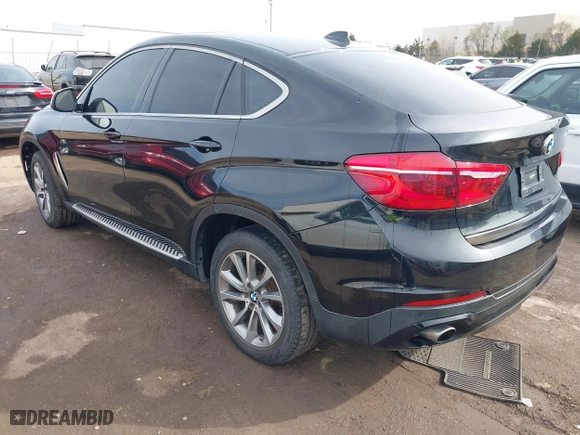 2015 BMW X6 xDrive35i with VIN 5UXKU2C56F0F95429, listed as a IAAI auction lot 41754635 with 79,503 mi miles. Bid and sale history available at carsss.com. Image 3.