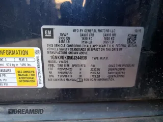 2016 Chevrolet Traverse LT с VIN 1GNKVGKD5GJ244838, выставлен на аукционе Copart как лот 83201914 с пробегом 149 104 миль миль и Списание • Salvage title. История ставок и продаж доступна на DreamBid. Изображение 15.
