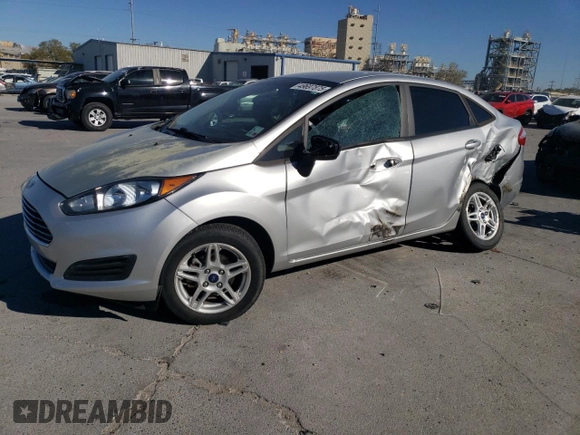2018 Ford Fiesta SE with VIN 3FADP4BJ0JM108455, listed as a Copart auction lot 49697875 with 77,238 mi miles and Salvage Title. Bid and sale history available at carsss.com. Image 1.