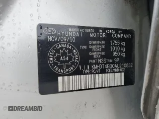 2010 Hyundai Elantra z VIN KMHDT4BD0AU210832, wystawiony jako Copart lot #47825675 z przebiegiem 40 790 mil mil oraz Szkoda całkowita • Salvage title. Historia ofert i sprzedaży dostępna na DreamBid. Obrazek 12.
