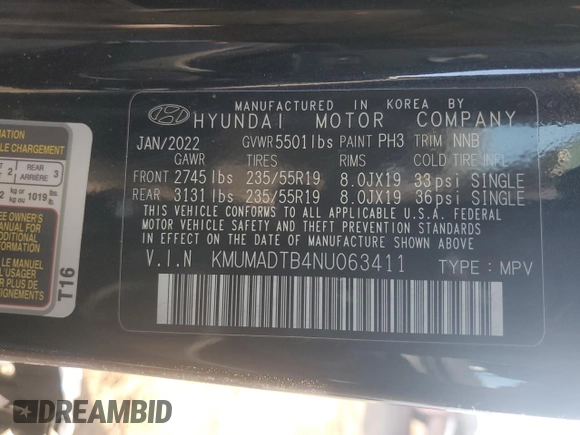2022 Genesis GV70 2.5T z VIN KMUMADTB4NU063411, wystawiony jako Copart lot #88245785 z przebiegiem 16 290 mil mil oraz Szkoda całkowita • Salvage title. Historia ofert i sprzedaży dostępna na DreamBid. Obrazek 13.