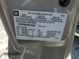 2006 Cadillac Escalade z VIN 1GYEK63N26R128359, wystawiony jako Copart lot #59198834 z przebiegiem 309 682 mil mil oraz Szkoda całkowita • Salvage title. Historia ofert i sprzedaży dostępna na DreamBid. Obrazek 12.