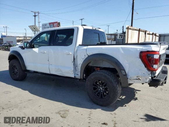 2024 Ford F-150 Raptor with VIN 1FTFW1RG1RFA22551, listed as a Copart auction lot 51982195 with 5,473 mi miles and Salvage Title. Bid and sale history available at DreamBid. Image 2.