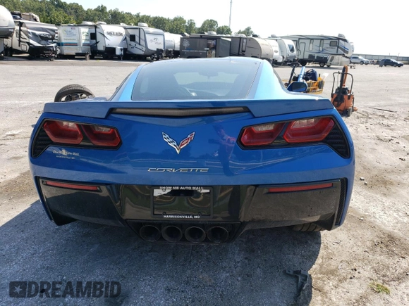 2015 Chevrolet Corvette 1LT with VIN 1G1YB2D77F5108510, listed as a Copart auction lot 68754404 with 80,445 mi miles and Salvage Title. Bid and sale history available at carsss.com. Image 6.