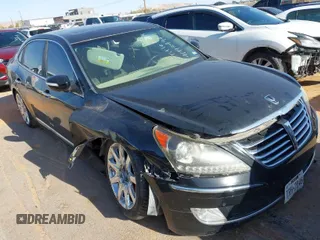 2013 Hyundai Equus Signature with VIN KMHGH4JH0DU059580, listed as a IAAI auction lot 41993494 with 89,403 mi miles and . Bid and sale history available at DreamBid. Image 1.