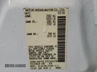2016 Nissan Altima SL with VIN 1N4BL3AP7GC203429, listed as a Copart auction lot 59878405 with 163,863 mi miles and Non repairable. Bid and sale history available at DreamBid. Image 12.