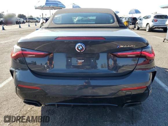 2023 BMW 4 Series M440i with VIN WBA53AT09PCM38259, listed as a Copart auction lot 44629515 with 14,621 mi miles and Salvage Title. Bid and sale history available at DreamBid. Image 6.