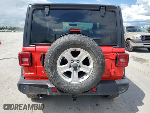 2019 Jeep Wrangler Sport S z VIN 1C4GJXAGXKW510968, wystawiony jako Copart lot #55758615 z przebiegiem 86 370 mil mil oraz Szkoda całkowita • Salvage title. Historia ofert i sprzedaży dostępna na DreamBid. Obrazek 6.