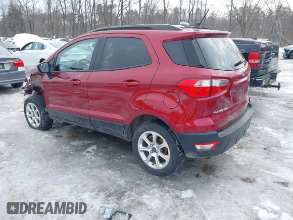 2019 Ford EcoSport SE z VIN MAJ6S3GL4KC296248, wystawiony jako IAAI lot #41630714 z przebiegiem 96 878 mil mil oraz . Historia ofert i sprzedaży dostępna na DreamBid. Obrazek 3.
