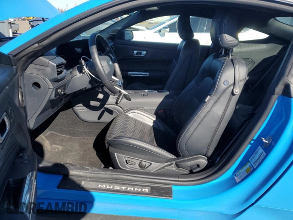 2024 Ford Mustang EcoBoost with VIN 1FA6P8TH3R5135243, listed as a Copart auction lot 48331635 with 9,660 mi miles and Salvage Title. Bid and sale history available at carsss.com. Image 7.