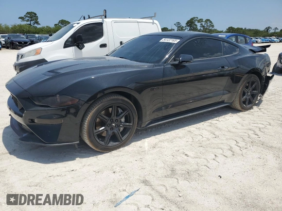 2019 Ford Mustang GT with VIN 1FA6P8CF6K5122362, listed as a Copart auction lot 54122165 with 67,371 mi miles and Salvage title. Bid and sale history available at DreamBid. Image 1.