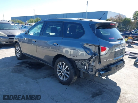 2015 Nissan Pathfinder SV z VIN 5N1AR2MN7FC634047, wystawiony jako IAAI lot #41678376 z przebiegiem 151 580 mil mil oraz . Historia ofert i sprzedaży dostępna na DreamBid. Obrazek 3.