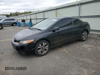 2007 Honda Civic Cpe LX with VIN 2HGFG12667H519574, listed as a Copart auction lot 53802175 with 156,354 mi miles and Salvage Title. Bid and sale history available at carsss.com. Image 1.