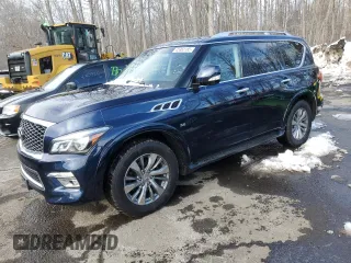 2017 Infiniti QX80 Signature Edition with VIN JN8AZ2NE2H9154280, listed as a Copart auction lot 45963185 with 91,702 mi miles and Clean Title. Bid and sale history available at carsss.com. Image 1.