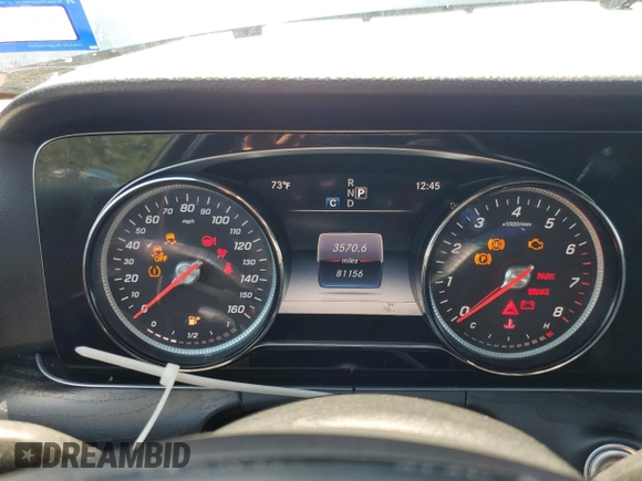 2017 Mercedes-Benz E with VIN WDDZF4JB0HA028891, listed as a Copart auction lot 51920465 with 81,156 mi miles and Salvage Title. Bid and sale history available at carsss.com. Image 9.