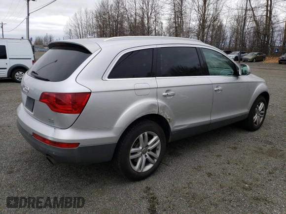 2007 Audi Q7 Premium with VIN WA1BV74L97D059388, listed as a Copart auction lot 77228304 with 99,043 mi miles and Clean title. Bid and sale history available at DreamBid. Image 3.