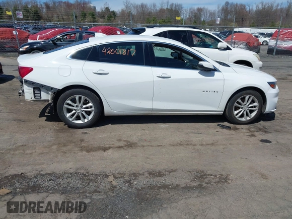 2018 Chevrolet Malibu LT with VIN 1G1ZD5ST1JF142770, listed as a IAAI auction lot 42001817 with 146,732 mi miles. Bid and sale history available at carsss.com. Image 14.