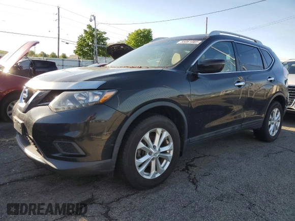 2016 Nissan Rogue SL with VIN 5N1AT2MV7GC913968, listed as a Copart auction lot 55061085 with 204,121 mi miles and Clean Title. Bid and sale history available at DreamBid. Image 1.