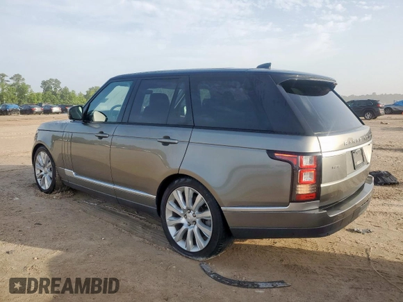 2017 Land Rover Range Rover HSE with VIN SALGS2FV5HA362590, listed as a Copart auction lot 63246215 with 63,235 mi miles and Salvage title. Bid and sale history available at DreamBid. Image 2.