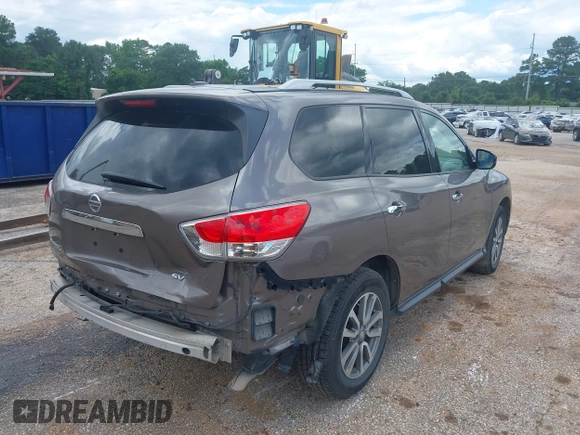 2014 Nissan Pathfinder SL with VIN 5N1AR2MN2EC626243, listed as a IAAI auction lot 42245501 with 146,367 mi miles and . Bid and sale history available at DreamBid. Image 4.