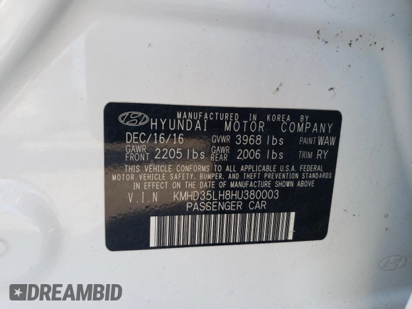 2017 Hyundai Elantra GT with VIN KMHD35LH8HU380003, listed as a Copart auction lot 72971854 with 76,678 mi miles and Non Repairable. Bid and sale history available at carsss.com. Image 12.