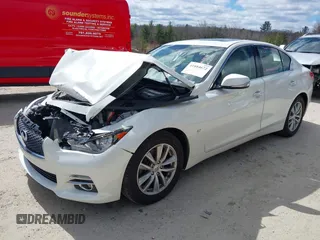 2015 Infiniti Q50 Premium z VIN JN1BV7ARXFM399617, wystawiony jako IAAI lot #41884672 z przebiegiem 116 320 mil mil oraz . Historia ofert i sprzedaży dostępna na DreamBid. Obrazek 17.