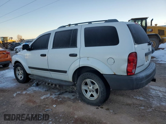 2006 Dodge Durango SXT with VIN 1D4HD38N36F176896, listed as a Copart auction lot 88315465 with 185,602 mi miles and Salvage title. Bid and sale history available at DreamBid. Image 2.