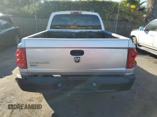 2007 Dodge Dakota SLT with VIN 1D7HE48K47S103248, listed as a Copart auction lot 82744094 with 126,126 mi miles and Salvage Title. Bid and sale history available at DreamBid. Image 6.