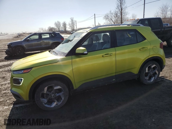 2020 Hyundai Venue SEL with VIN KMHRC8A36LU040579, listed as a Copart auction lot 48505295 with 45,249 mi miles and Salvage Title. Bid and sale history available at DreamBid. Image 1.