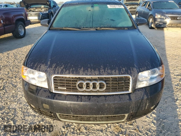 2004 Audi A4 3.0L with VIN WAULT68E34A145795, listed as a Copart auction lot 76507784 with 0 mi miles and Salvage Title. Bid and sale history available at carsss.com. Image 5.