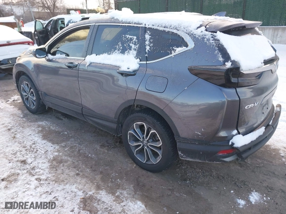 2021 Honda CR-V EX-L with VIN 2HKRW2H85MH660572, listed as a IAAI auction lot 41350247 with 106,132 mi miles. Bid and sale history available at carsss.com. Image 3.