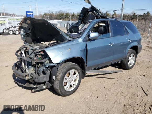 2005 Acura MDX with VIN 2HNYD18245H509105, listed as a Copart auction lot 48374825 with 0 mi miles and Salvage Title. Bid and sale history available at carsss.com. Image 1.