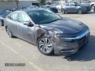 2019 Honda Insight Touring with VIN 19XZE4F95KE001192, listed as a IAAI auction lot 41956216 with Not Provided miles and . Bid and sale history available at carsss.com. Image 1.