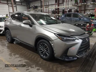 2025 Lexus NX 350h with VIN 2T2AKCEZ8SC043058, listed as a IAAI auction lot 41525981 with 1,575 mi miles and . Bid and sale history available at DreamBid. Image 1.