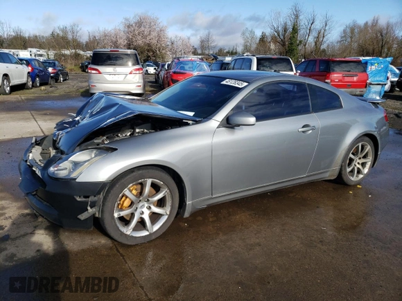 2004 Infiniti G35 w/Leather with VIN JNKCV54E64M812658, listed as a Copart auction lot 48128345 with 158,183 mi miles and Salvage Title. Bid and sale history available at DreamBid. Image 1.
