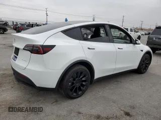 2022 Tesla Model Y Long Range z VIN 7SAYGDEE3NF481660, wystawiony jako Copart lot #54398215 z przebiegiem 48 587 mil mil oraz Szkoda całkowita • Salvage title. Historia ofert i sprzedaży dostępna na DreamBid. Obrazek 3.