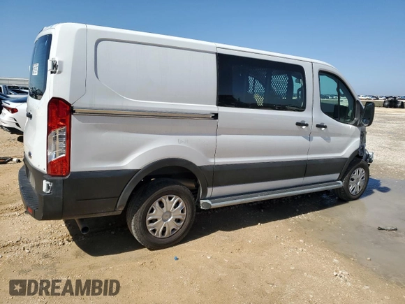 2024 Ford Transit Cargo with VIN 1FTBR1Y83RKA33591, listed as a Copart auction lot 47635895 with 12,242 mi miles and Salvage Title. Bid and sale history available at DreamBid. Image 3.