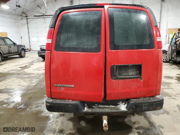 2017 Chevrolet Express Cargo Van with VIN 1GCWGAFF1H1339699, listed as a Copart auction lot 87713845 with 196,944 mi miles and Salvage Title. Bid and sale history available at carsss.com. Image 6.