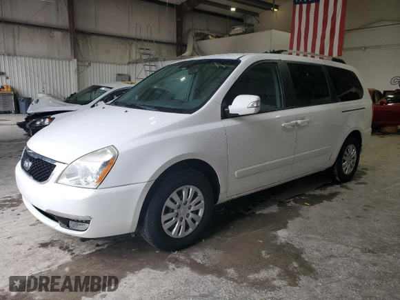 2014 Kia Sedona LX with VIN KNDMG4C73E6544770, listed as a Copart auction lot 51754985 with 183,781 mi miles and Clean Title. Bid and sale history available at carsss.com. Image 1.
