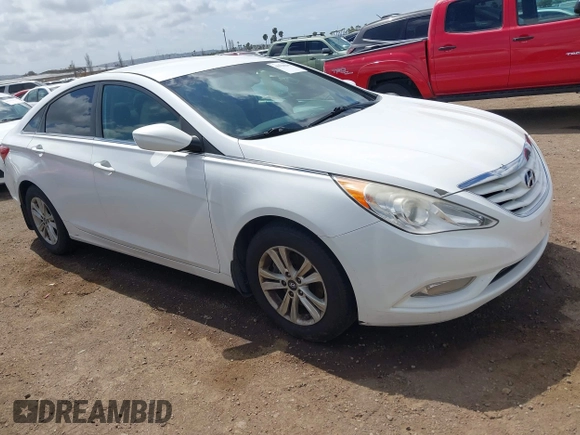 2013 Hyundai Sonata GLS with VIN 5NPEB4AC8DH570451, listed as a IAAI auction lot 41920296 with 136,123 mi miles and . Bid and sale history available at carsss.com. Image 1.