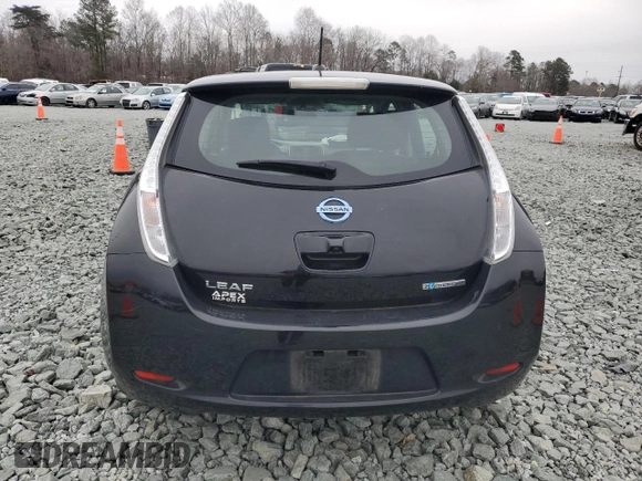2015 Nissan LEAF SL with VIN 1N4AZ0CP9FC322927, listed as a Copart auction lot 88519705 with 58,552 mi miles and Salvage Title. Bid and sale history available at DreamBid. Image 6.