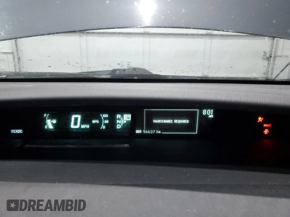 2013 Toyota Prius One with VIN JTDKN3DU1D5573393, listed as a Copart auction lot 47281815 with 166,273 mi miles and Salvage Title. Bid and sale history available at carsss.com. Image 9.