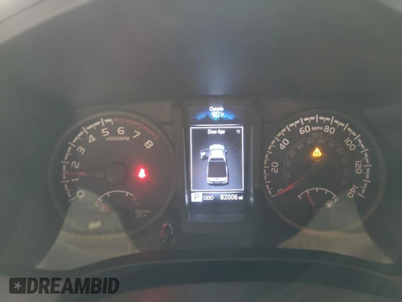 2018 Toyota Tacoma SR with VIN 5TFRX5GN7JX104852, listed as a Copart auction lot 53123385 with 82,006 mi miles and Salvage Title. Bid and sale history available at DreamBid. Image 9.