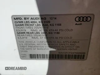 2015 Audi Q3 2.0T Prestige with VIN WA1GFCFS3FR009488, listed as a Copart auction lot 46915045 with 108,071 mi miles and Clean Title. Bid and sale history available at carsss.com. Image 13.