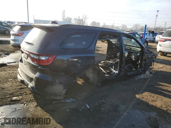 2024 Dodge Durango R/T Plus with VIN 1C4SDJCT5RC157477, listed as a Copart auction lot 43207225 with Not provided miles and Non repairable. Bid and sale history available at DreamBid. Image 3.