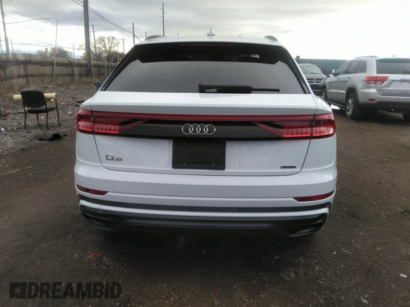 2021 Audi Q8 Premium Plus with VIN WA1EVAF11MD005634, listed as a IAAI auction lot 41919643 with 36,392 mi miles. Bid and sale history available at carsss.com. Image 16.