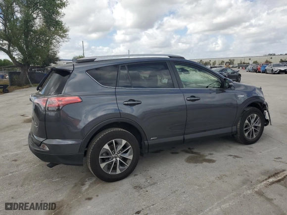 2018 Toyota RAV4 Hybrid LE Plus with VIN JTMRJREV9JD239456, listed as a Copart auction lot 47794485 with 128,136 mi miles and Salvage Title. Bid and sale history available at carsss.com. Image 3.
